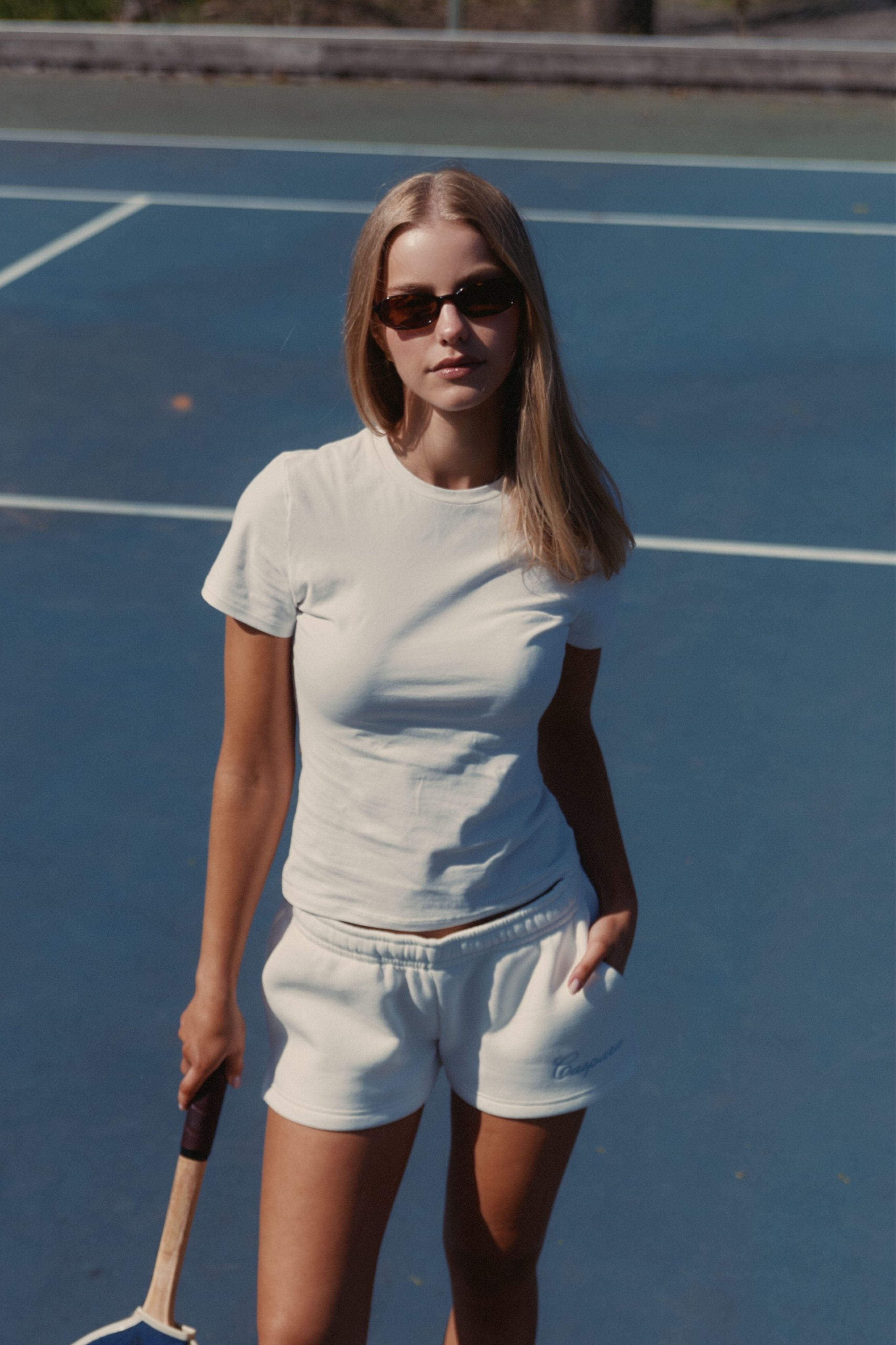 W. Baby Tee - White